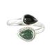 This and That,'Two Color Jade Wrap Ring'