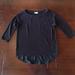 Urban Outfitters Tops | Black Urban Outfitters Fleece Layered Top | Color: Black | Size: M