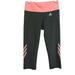 Adidas Pants & Jumpsuits | Adidas Climalite M Charcoal Coral 3-Stripe Legging | Color: Gray/Pink | Size: M