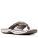 Clarks BREEZE SEA - Womens 6 Pewter Sandal Medium