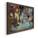 The Holiday Aisle® Paris Christmas - Painting Print on Canvas Canvas, Solid Wood in Blue/Brown/Red | 20 H x 17 W x 1.5 D in | Wayfair