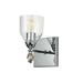 Rosdorf Park Stiefel 1 - Light Dimmable Armed Sconce Glass/Metal in Gray | 9.5 H x 6.9 W x 7.5 D in | Wayfair 3D45536F6C924CB8A933515F83FBC39F