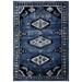 Black/Blue 31 x 0.59 in Indoor Area Rug - Bungalow Rose Southwestern Blue/Black Area Rug Polypropylene | 31 W x 0.59 D in | Wayfair