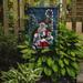 The Holiday Aisle® Iaeger Cavalier Spaniel Christmas Angel 2-Sided Polyester 1 x 0.11 ft. Garden Flag in Gray/Black | 15 H x 11.5 W in | Wayfair