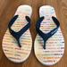 Kate Spade Shoes | Kate Spade Sandals Flip Flops Size 9 | Color: Blue/White | Size: 9