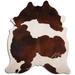 Brown 84 x 72 x 0.25 in Area Rug - Loon Peak® Natural Hair Handmade Cowhide Area Rug Cowhide | 84 H x 72 W x 0.25 D in | Wayfair