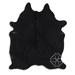 Black 72 x 0.25 in Area Rug - Loon Peak® Natural Hair Handmade Cowhide Area Rug Cowhide | 72 W x 0.25 D in | Wayfair