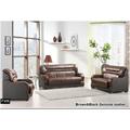 Latitude Run® 3 Piece Genuine Leather Living Room Set Genuine Leather in Brown | 37 H x 75 W x 37 D in | Wayfair Living Room Sets