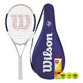 Wilson x Roland Garros Elite Tennis Racket & Roland Garros Cover & 3 Tennis Balls