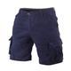 Muscle Alive Men Vintage Cargo Shorts Relaxed Fit Sports Camping Hiking Camouflage Shorts Cotton 170 Dark Blue 38