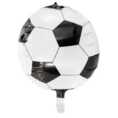 Folienballon 4D-Fußball, 38 cm Ø