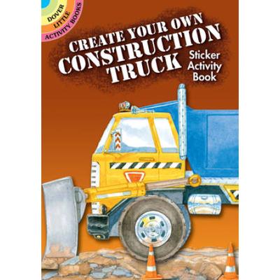 Create Your Own Construction Truck Sticker Activit...