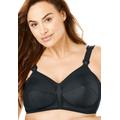 Plus Size Women's Exquisite Form® Fully® Original Support Wireless Bra #5100532 by Exquisite Form in Black (Size 44 C)