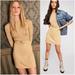 Free People Dresses | Free People French Girl Belted Dress Sz M | Color: Yellow | Size: M