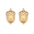 Kate Spade Jewelry | Kate Spade So Foxy Pave Acorn Stud Earrings | Color: Gold | Size: Os