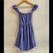 American Eagle Outfitters Dresses | American Eagle Outfitters Off The Shoulder Dress | Color: Blue/White | Size: Xs