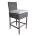 Outdoor Boca Counterstool - With White Outdoor Cushion - Padma's Plantation OL-BOC16-ECO