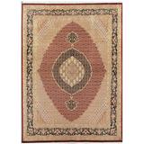 "Tabriz Collection Hand-Knotted Lamb's Wool Area Rug- 8' 0"" X 10' 8"" - Pasargad Home MAHI 8X11"