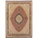 "Tabriz Collection Hand-Knotted Lamb's Wool Area Rug- 8' 0"" X 10' 8"" - Pasargad Home MAHI 8X11"