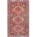 "Vintage Hamadan Colletion Hand-Knotted Lamb's Wool Area Rug- 4' 2"" X 7' 3"" - Pasargad Home 52104"
