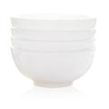 WANWY Pure White Bone China Bowl Set of 4 Sets, Cereal, Salad, Dessert, Rice, Soup - Oven Safe/Dishwasher Safe, White (Size : 6 inches)