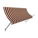 Awntech Spear Window Awning Metal in Red/Brown | 56 H x 52.5 W x 32 D in | Wayfair NO43-WH-4BT