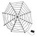 Northlight Seasonal 16" Lighted Black B/O Spider Web Halloween Decoration w/ Purple LED Lights in Black/Indigo/White | 14 H x 16 W x 16 D in | Wayfair