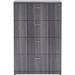 Lorell Essentials Series Weathered Charcoal 4-Drawer Lateral File Wood in Gray | 55 H x 35 W x 22 D in | Wayfair LLR69624