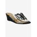 Women's Harita Wedge by J. Renee in Vinyl Black (Size 8 1/2 M)