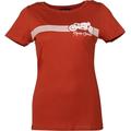 Rusty Stitches Motorcycle Ladies T-Shirt, white-red, Size S for Women