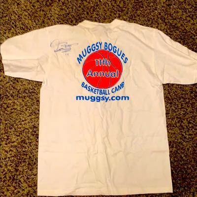 Nike Other | Muggsy Bogues Signed Nike Shirt | Color: White | Size: Os