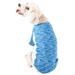 Blue Active 'Warf Speed' Heathered Ultra-Stretch Sporty Performance Dog T-Shirt, Medium