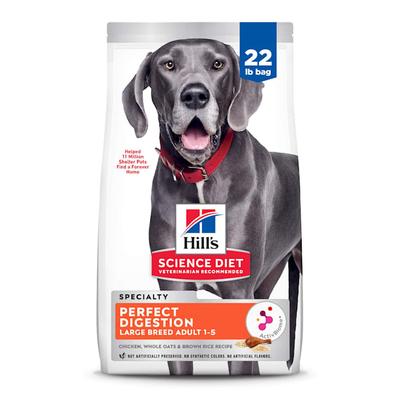 Hill's Science Diet Adult Perfect Digestion Chicken Large Breed Dry Dog Food, 22 lbs.