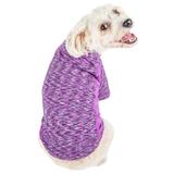 Purple Active 'Warf Speed' Heathered Ultra-Stretch Sporty Performance Dog T-Shirt, Small