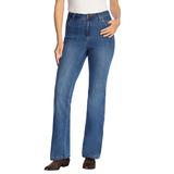 Plus Size Women's Comfort Curve Bootcut Jean by Woman Within in Medium Stonewash Sanded (Size 18 W)