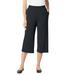 Plus Size Women's 7-Day Knit Culotte by Woman Within in Heather Charcoal (Size 38/40) Pants