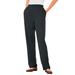 Plus Size Women's 7-Day Knit Straight Leg Pant by Woman Within in Heather Charcoal (Size 3X)