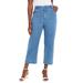Plus Size Women's Classic Cotton Denim Capri by Jessica London in Medium Stonewash (Size 24) Jeans