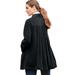 Plus Size Women's Pleat-Back Corduroy Jacket by Woman Within in Black (Size 4X)