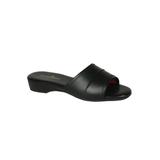 Wide Width Women's Dormie Mule by Daniel Green in Black (Size 6 1/2 W)