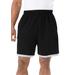 Men's Big & Tall Layered Look Lightweight Jersey Shorts by KingSize in Black (Size 3XL)