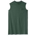 Men's Big & Tall Shrink-Less™ Longer-Length Lightweight Muscle Pocket Tee by KingSize in Hunter (Size L) Shirt