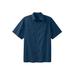 Men's Big & Tall Short-Sleeve Pocket Sport Shirt by KingSize in Navy (Size 9XL)