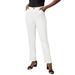 Plus Size Women's True Fit Stretch Denim Straight Leg Jean by Jessica London in White (Size 26 P) Jeans