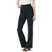 Plus Size Women's Bootcut Ponte Stretch Knit Pant by Woman Within in Heather Charcoal (Size 20 T)