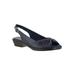 Extra Wide Width Women's Fantasia Sandals by Easy Street® in Navy (Size 7 WW)