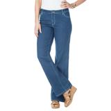 Plus Size Women's True Fit Stretch Denim Bootcut Jean by Jessica London in Medium Stonewash (Size 16) Jeans