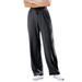 Plus Size Women's Sport Knit Straight Leg Pant by Woman Within in Heather Charcoal (Size S)
