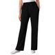 Plus Size Women's Sport Knit Straight Leg Pant by Woman Within in Black (Size 3X)