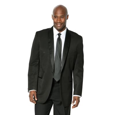 Men's Big & Tall KS Signature Tuxedo Jacket by KS Signature in Black (Size 50)